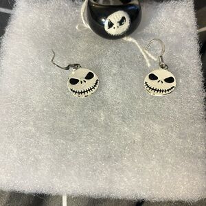 Preloved Jack Skellington earrings and ring